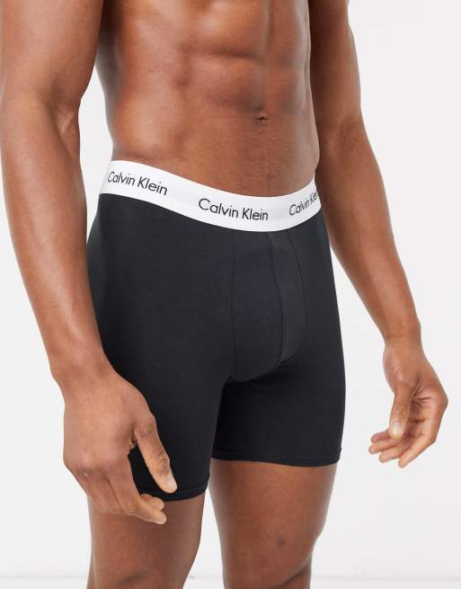 Calvin Klein Cotton Stretch - Confezione da 3 boxer neri, 4 di 4
