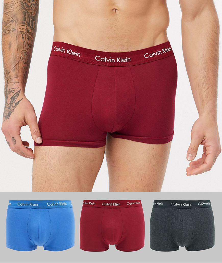 Calvin Klein Cotton Stretch - Confezione da 3 paia di boxer aderenti-Multicolore