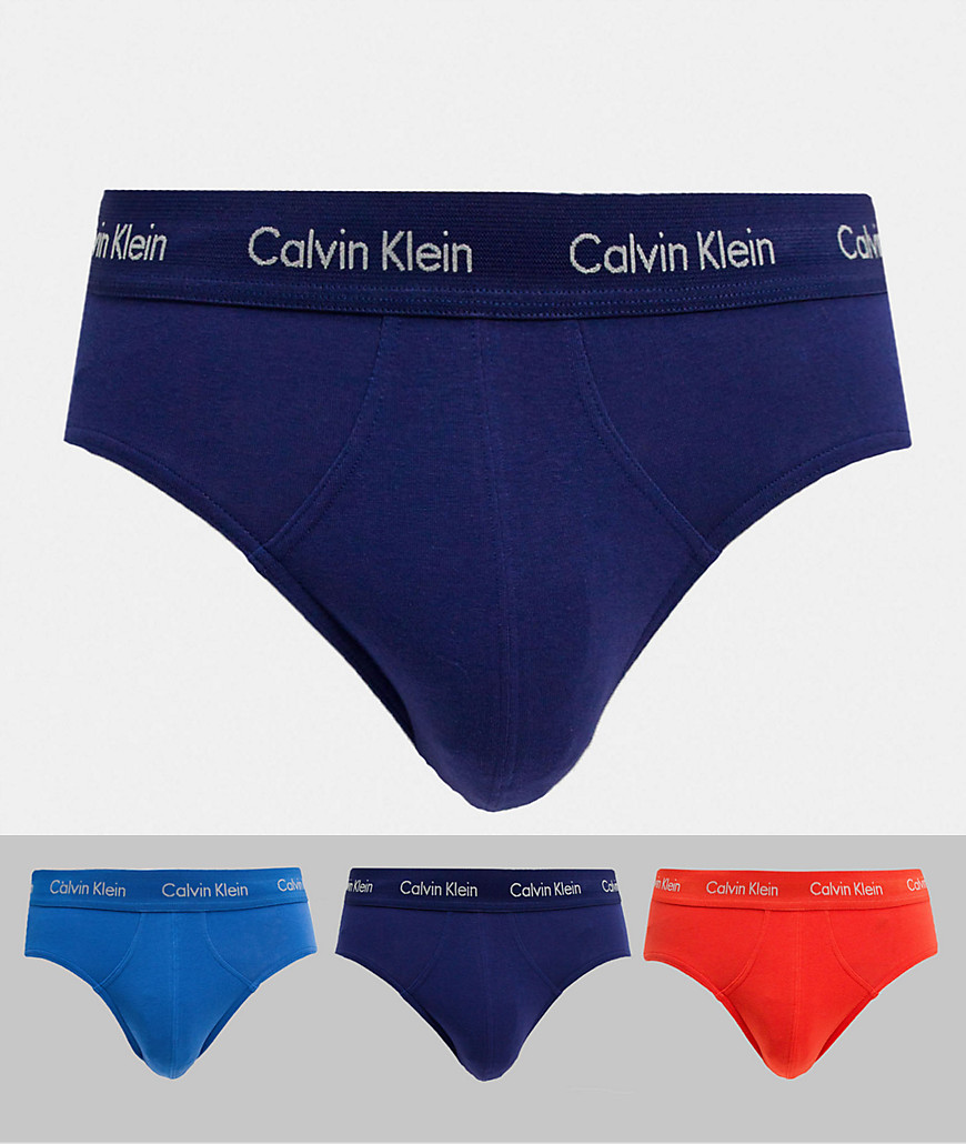 Calvin Klein Cotton Stretch - Confezione da 3 slip-Multicolore
