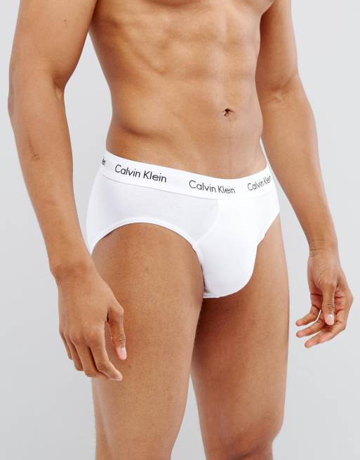 Calvin Klein - Cotton Stretch - Lot de 3 slips - Noir, blanc et gris, 2 de 4