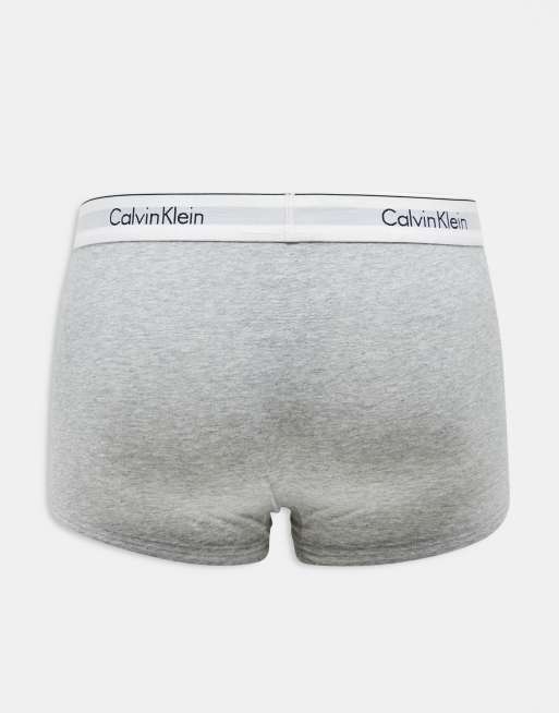 Calvin Klein cotton stretch low rise trunks 3 pack in multi ASOS