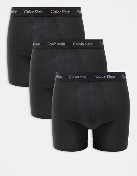 Calvin Klein - Cotton Stretch - Set van 3 boxershorts in zwart - view 1