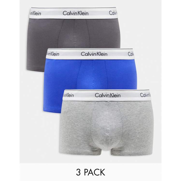 Calvin klein men's modern cotton stretch trunks deals