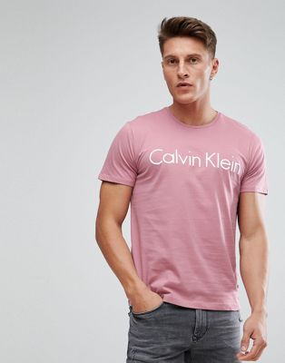 pink calvin klein men's t shirt