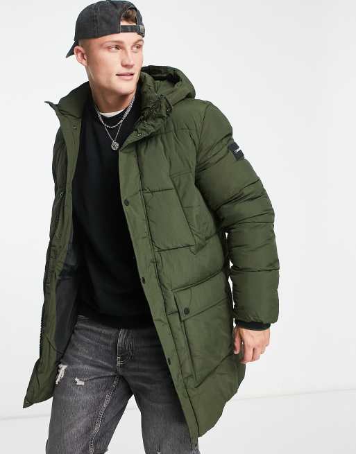 Calvin klein green clearance parka