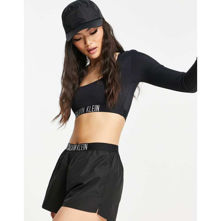 Calvin Klein Cropped Tank Top in Black