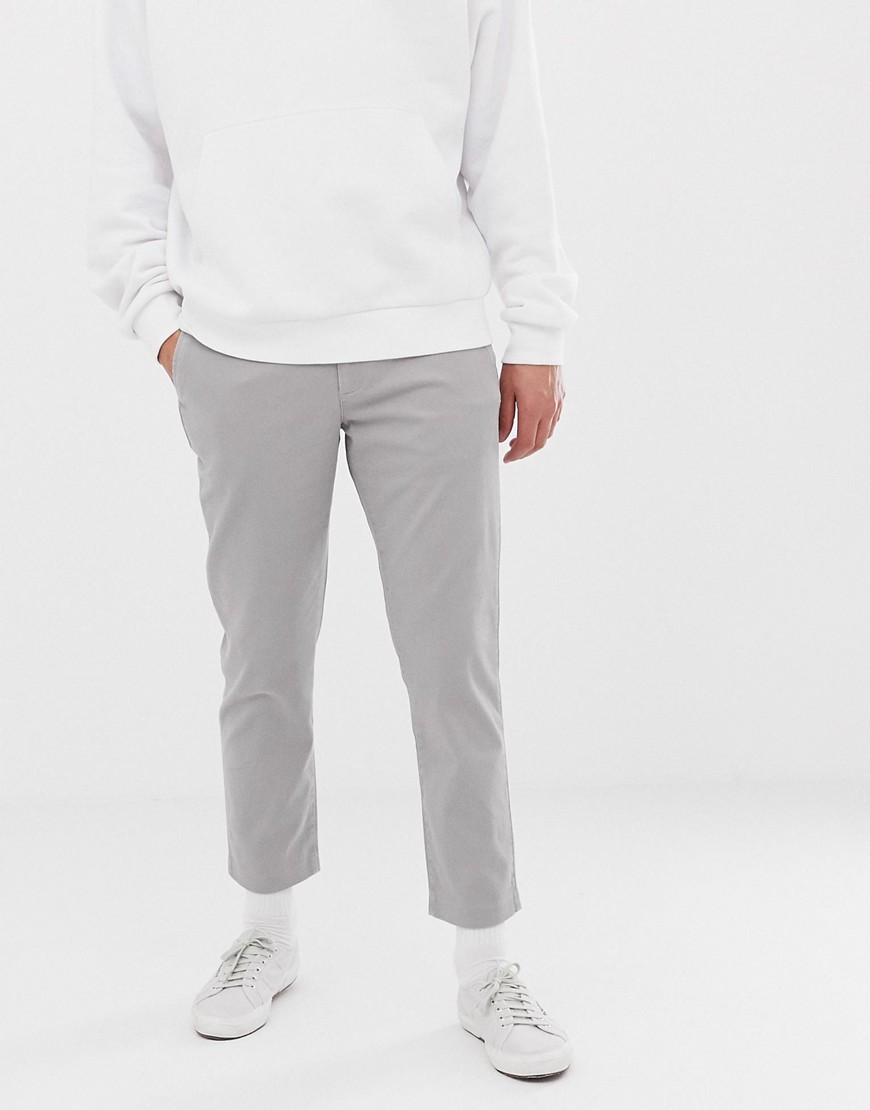 Calvin Klein cropped chinos-Grey