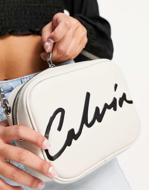 Calvin klein white deals bag