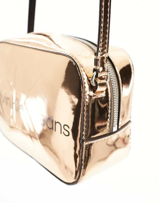 Calvin klein hotsell gold bag