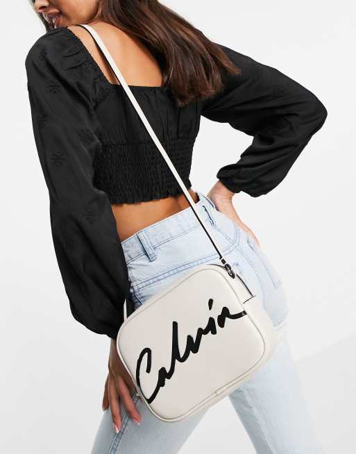 Calvin Klein Women's Logo-Print Crossbody Bag