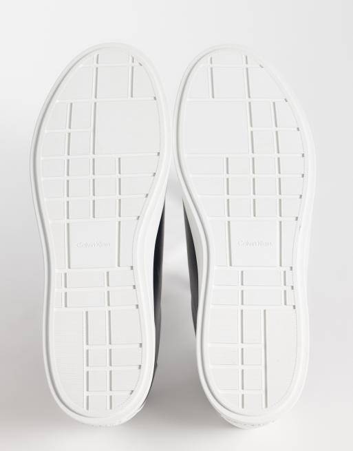 Calvin Klein – Cupsole-Sneaker aus Leder in Schwarz mit niedrigem Profil, 4 von 5