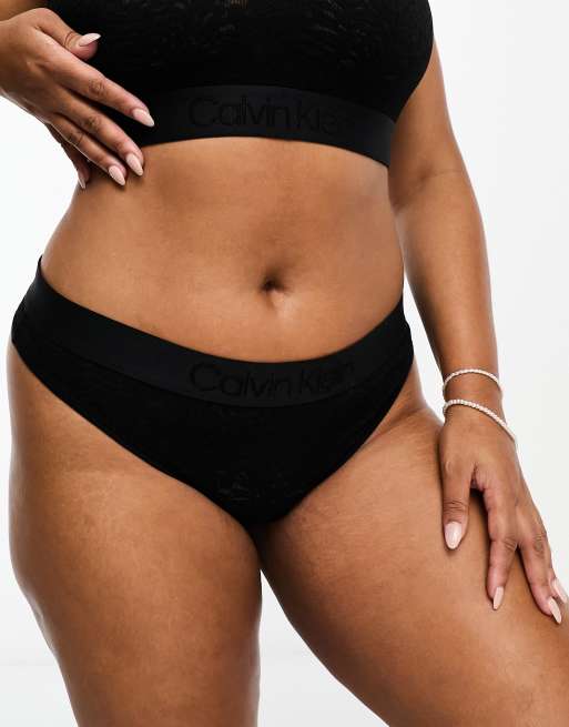 Buy Calvin Klein High Waist Brazilian Brief In Black