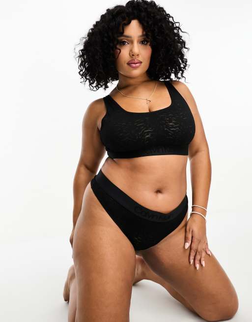 Calvin Klein Curve Intrinsic unlined bralette in black