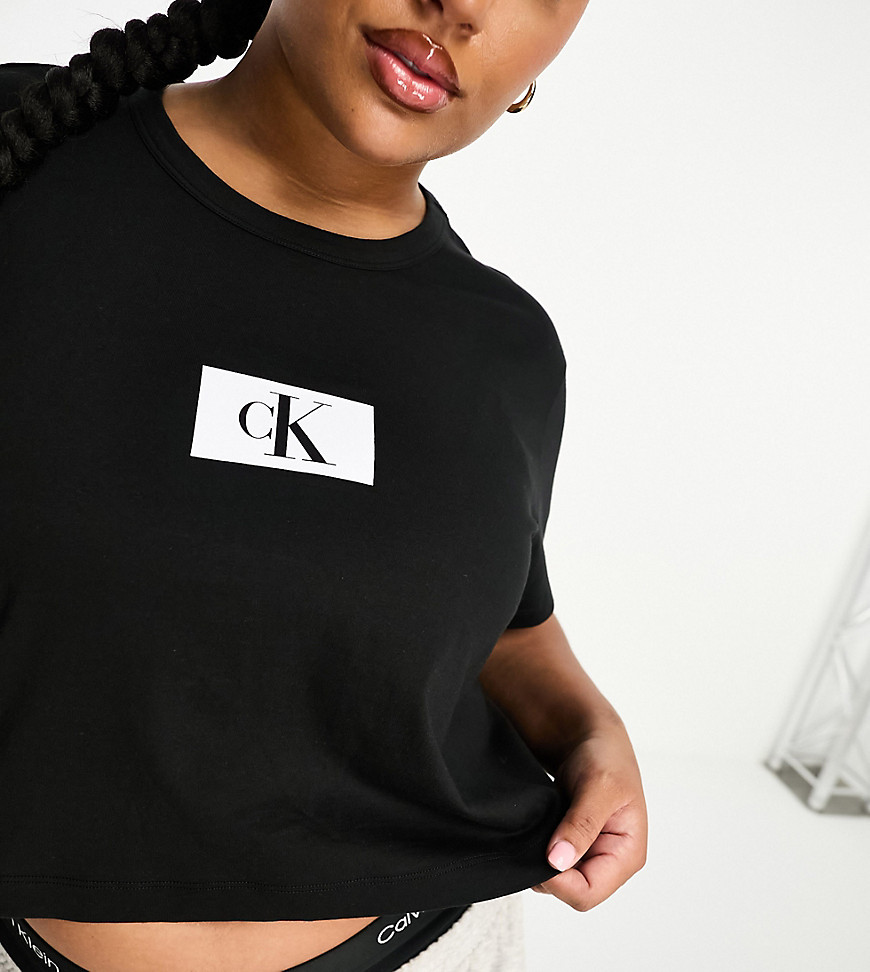 Calvin Klein Curve Lounge T-shirt In Black