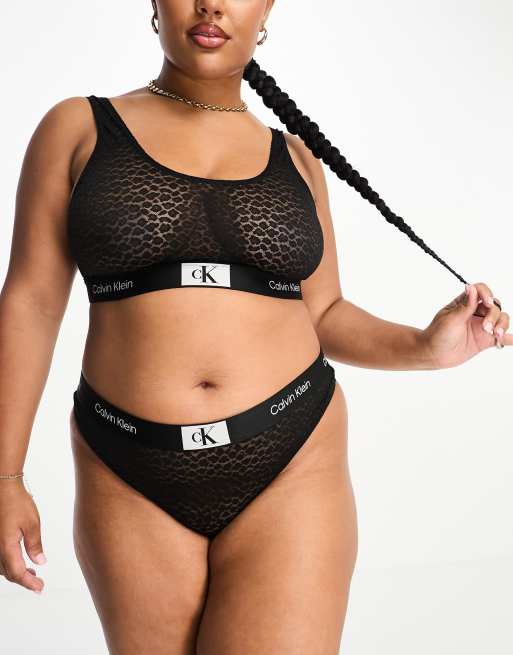 Calvin Klein Curve - Modern Cotton - String in zwart