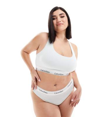 Calvin Klein Curve - Modern Cotton - Tanga in Hellblau