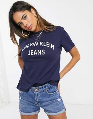 Calvin Klein curved logo t-shirt