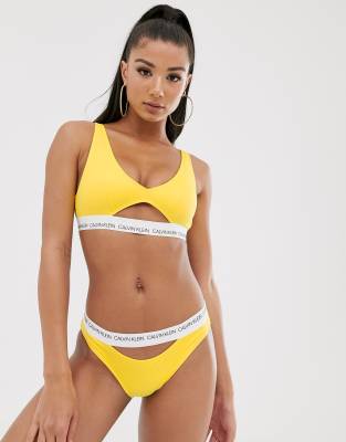 Calvin klein 2025 swimwear yellow