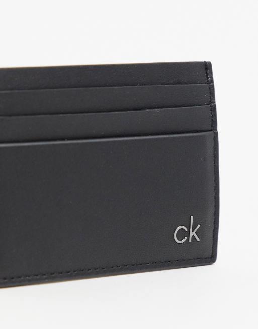 Calvin Klein – Czarne etui na karty z gładkiej skóry, 2 z 4