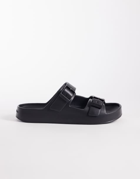 Calvin Klein – Czarne sandały z dwoma paskami - view 1