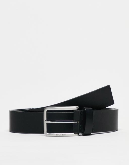 Calvin Klein – Czarny skórzany pasek o szerokości 35 mm