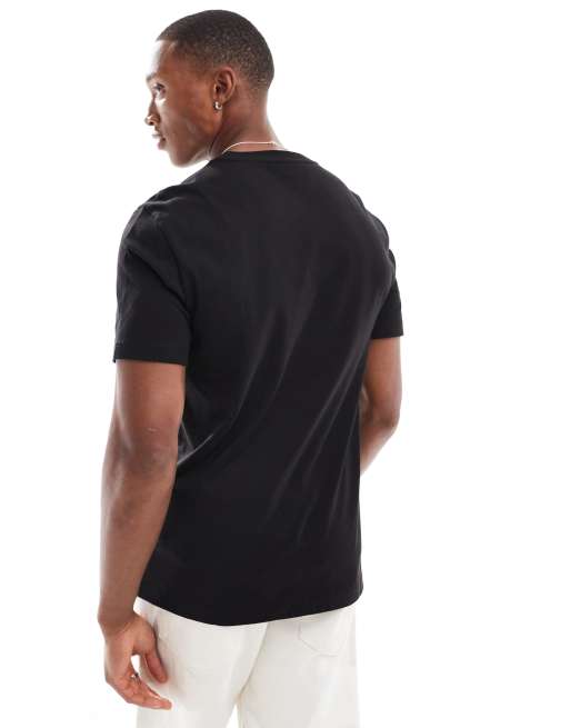 Calvin Klein – Czarny T-shirt z podwójnym logo, 2 z 4