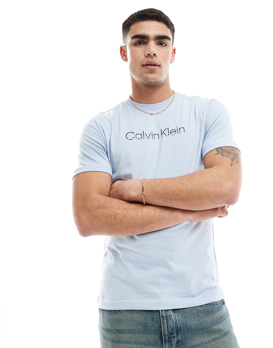 Calvin Klein degrade logo t-shirt in blue