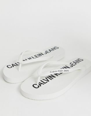 Calvin Klein - Dori - Witte teenslippers
