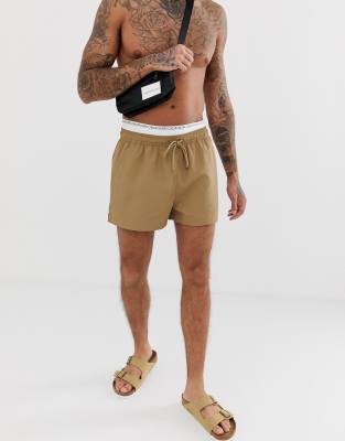 calvin klein waistband swim shorts