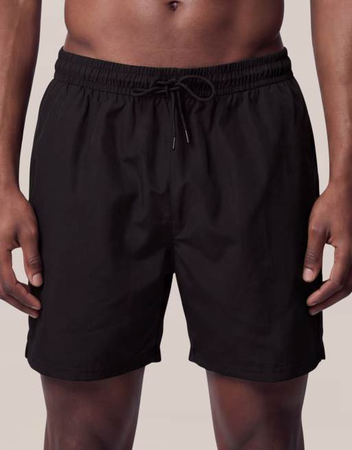 Calvin Klein drawstring swim shorts in black, 4 of 5