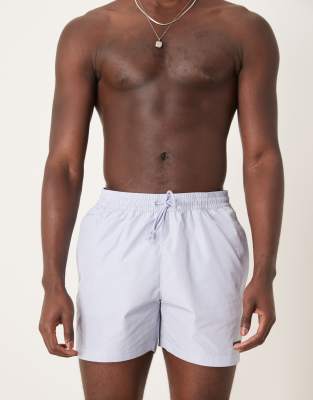 Calvin Klein Drawstring Swim Shorts In Blue
