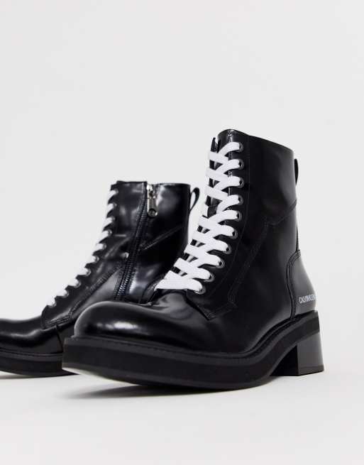 calvin klein trophy leather boot