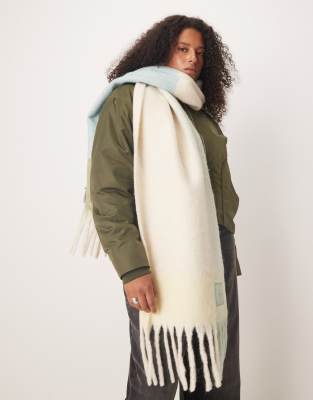 Calvin Klein - Écharpe à carreaux brossée - Jaune vif