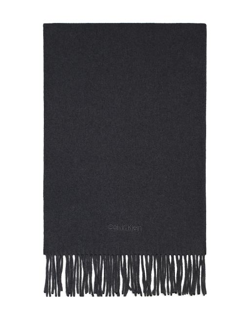 Calvin Klein - Écharpe en maille - Gris métal