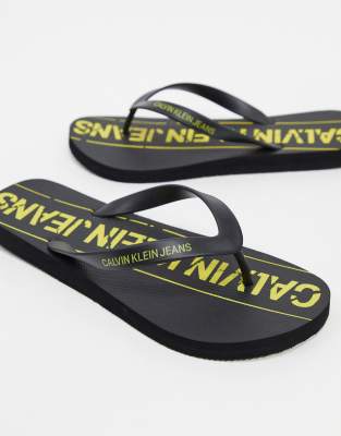 calvin klein ladies flip flops