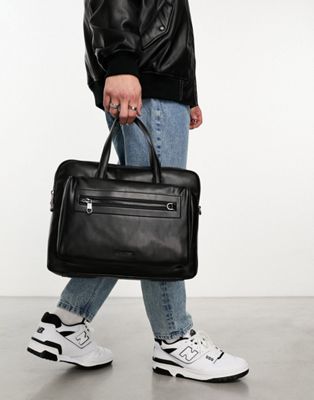 Calvin Klein elevated laptop bag in black - ASOS Price Checker
