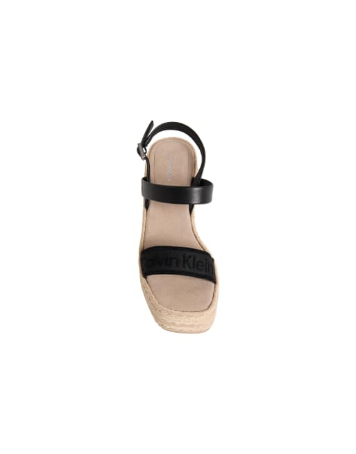 Calvin Klein Elisabeth - Espadrille-Wedgesandalen in ck black, 4 von 5