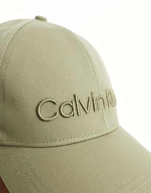 Calvin Klein Mint Green Baseball Cap with Embroidered CK Calvin Klein embroidered baseball cap in green | ASOS main image 3
