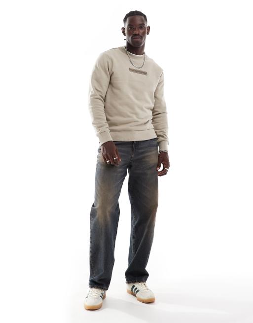 Calvin klein embroidered sweatshirt sale