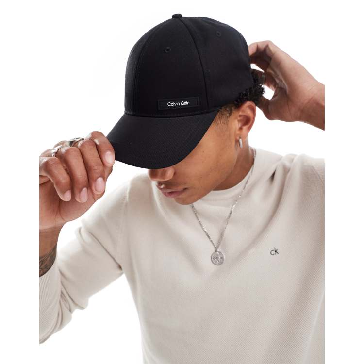 Calvin Klein essential logo cap in black ASOS