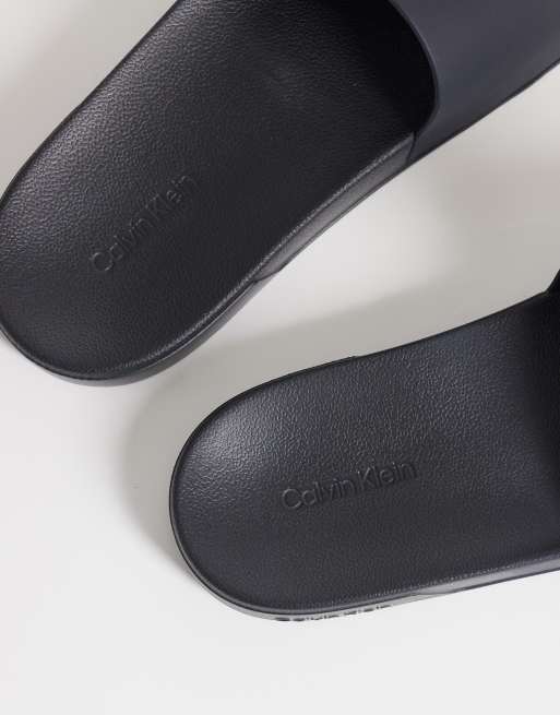 Calvin Klein essential logo slides in navy, 4 of 4