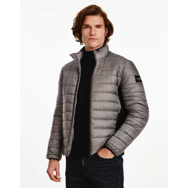 Grey lightweight padded outlet jacket