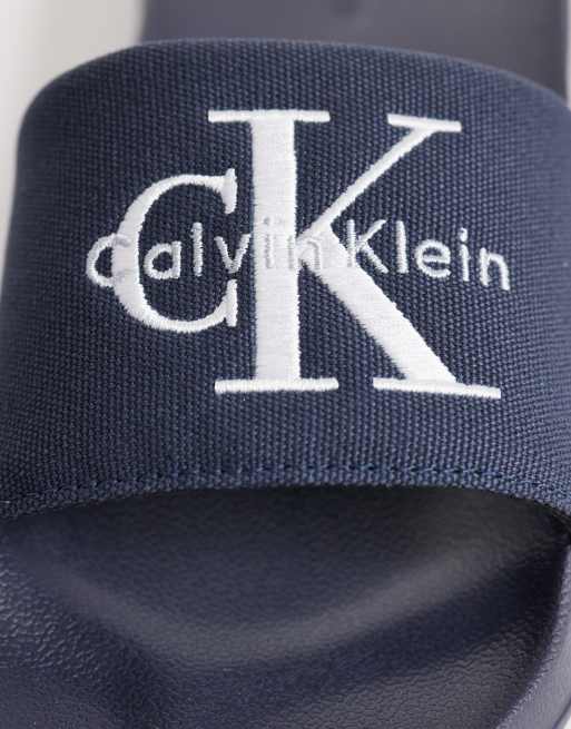 Calvin Klein – Essential – Slider in Marineblau, 2 von 4