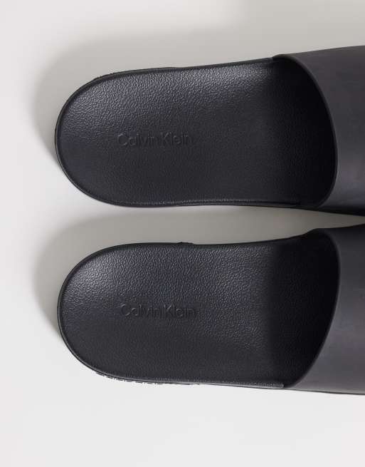 Calvin Klein – Essential – Slider in Schwarz mit Monogramm-Logo, 4 von 4
