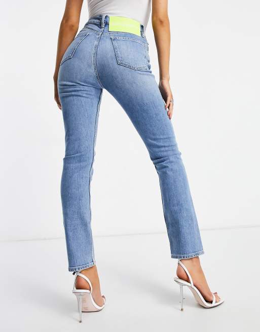  Calvin Klein Girls' Stretch Denim Jeans, Full-length