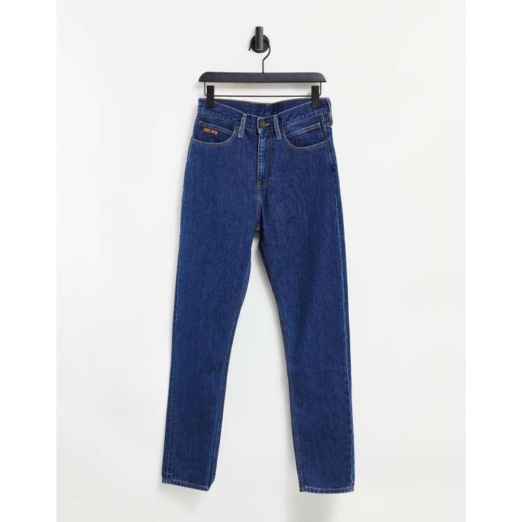 Calvin Klein EST 1978 narrow straight jeans in dark wash blue | ASOS