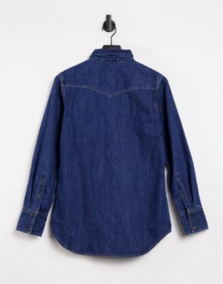 Calvin Klein EST 1978 Western shirt in dark blue