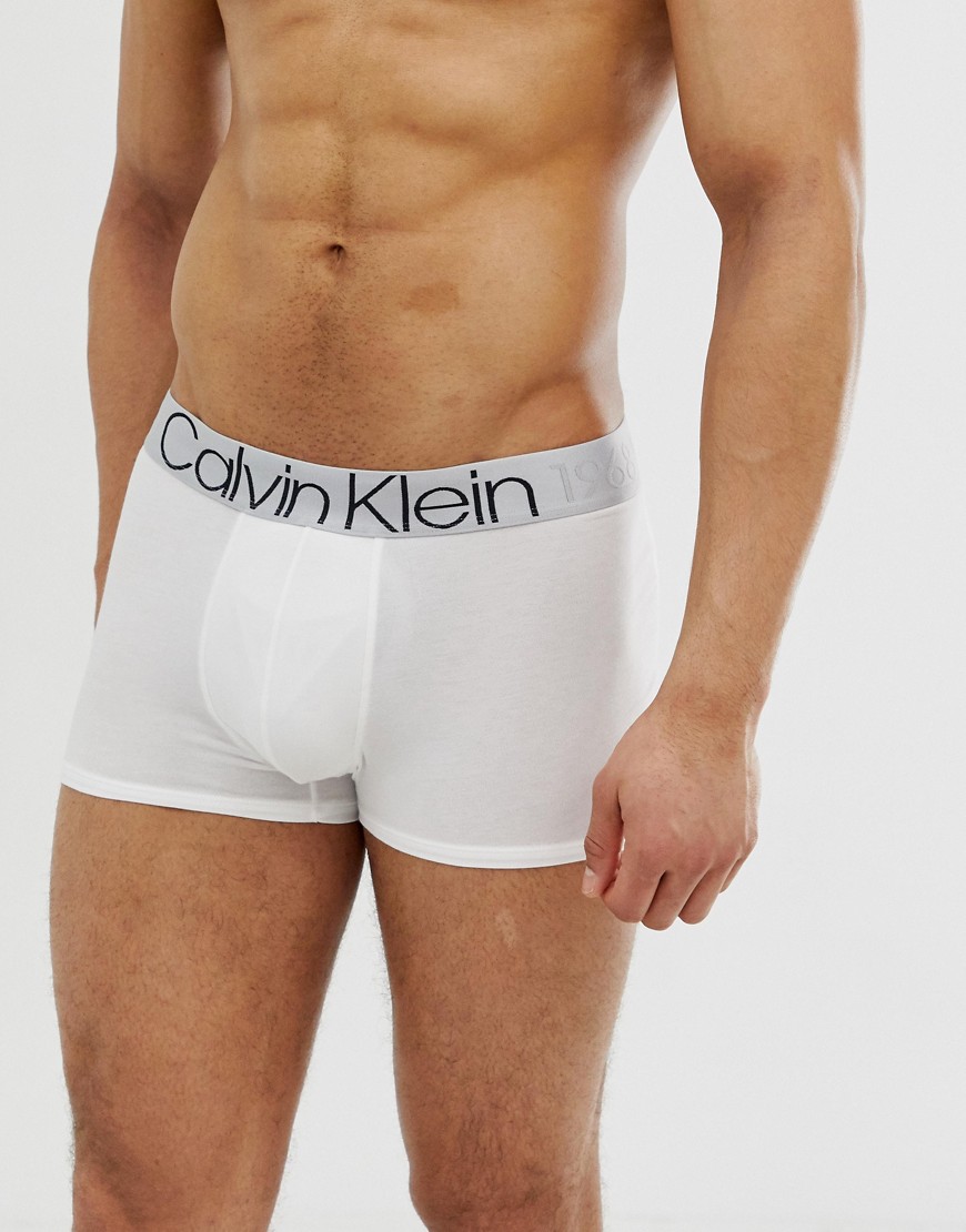 Calvin Klein Evolution - Boxer aderenti in cotone-Bianco