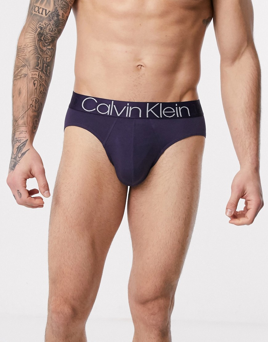 Calvin Klein - Evolution - Katoenen onderbroek-Marineblauw
