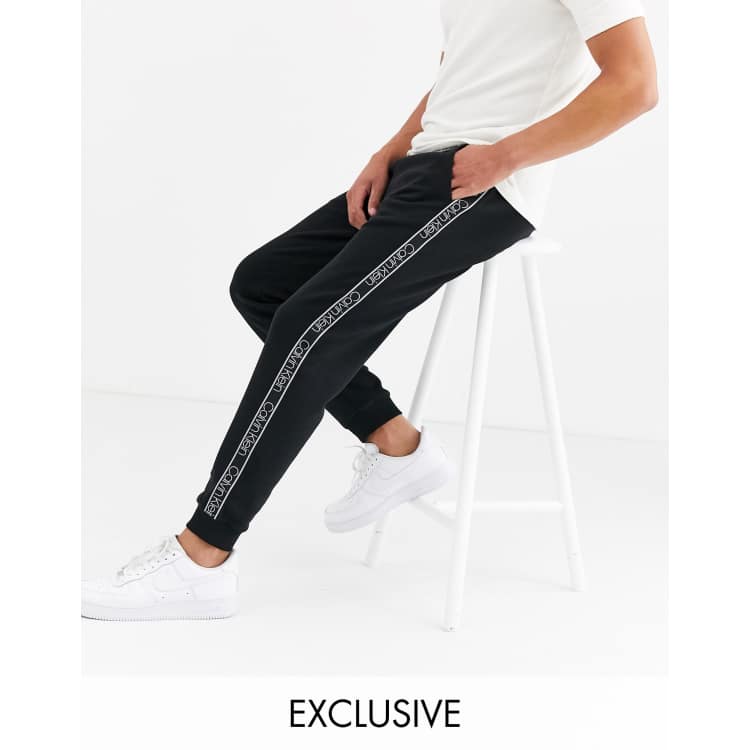 Calvin klein side logo on sale joggers